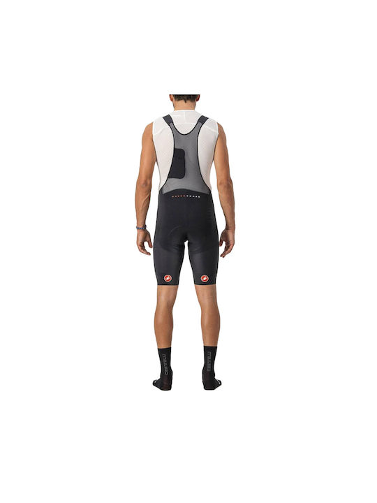 Castelli Pantaloni De Ciclism Pentru Bărbați Cu Bretele Negri