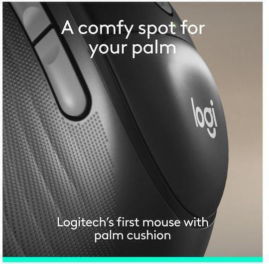 Logitech Signature Comfort Plus M850 L for Business Wireless Ergonomic Bluetooth Mouse Graphite