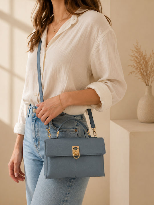 Damen Schultertasche Blau