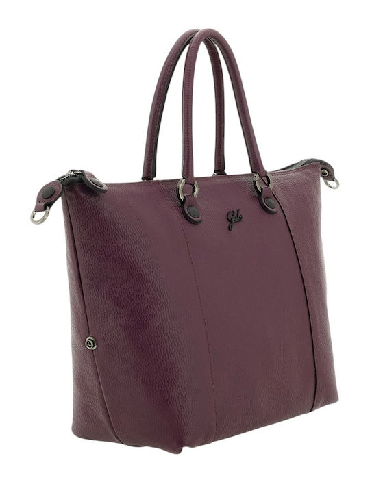G3 Plus Size F/W 26-27 Leather Women's Bag Shopper Backpack Purple