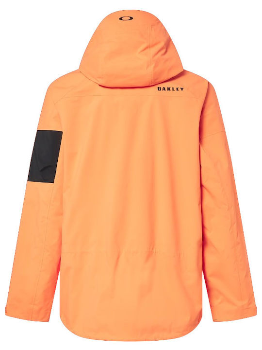 Oakley FOA402341-73K Geacă Pentru Bărbați Gore-Tex Pentru Schi & Snowboard Portocalie