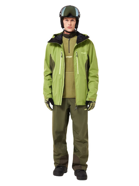 Oakley FOA406106-70N Jachetă Pentru Bărbați Pentru Schi & Snowboard Verde