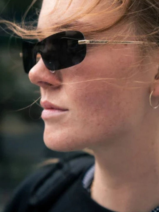 Chpo Unisex Sonnenbrillen mit Gelbem Metallischem Rahmen 16134RR