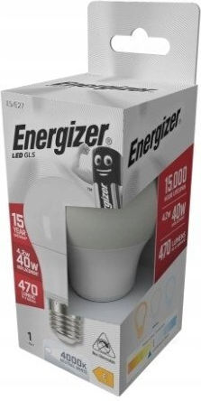 Energizer LED Bulb 4.2W for E27 Socket Natural White 470lm