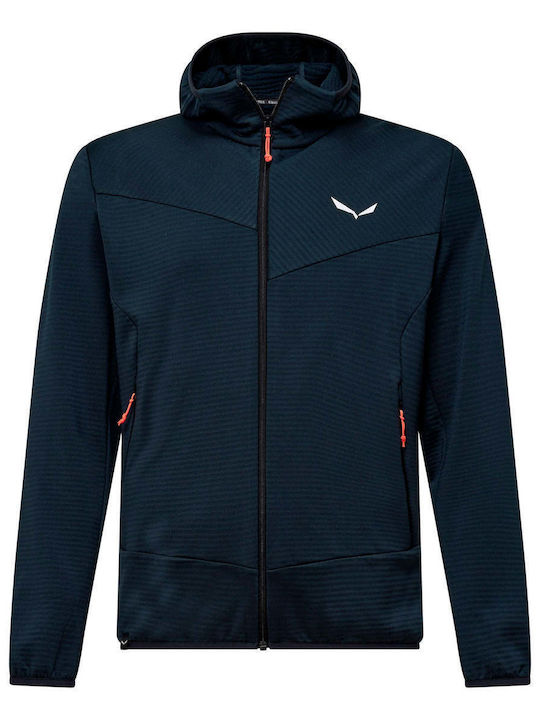 Polarlite Cardigan Bărbați Fleece Cu Glugă Albastru Marin