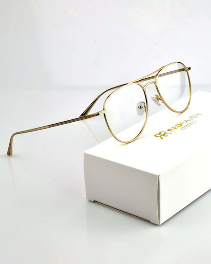 Red Raven Brillengestelle mit Rezept Gold