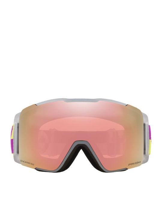 Oakley Pro M Snow Mască Ski & Snowboard Adulți Roz cu Lentilă în Culoare Roz