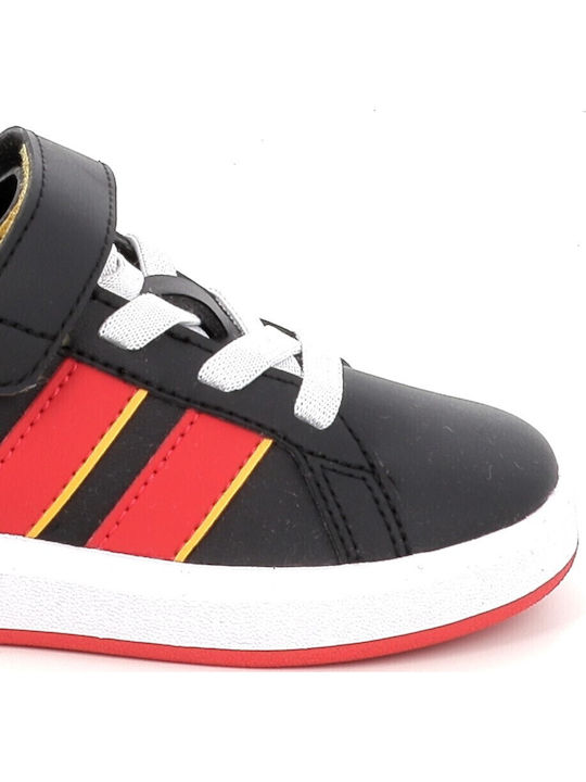 Grand Court Mickey Παιδικά Sneakers Μαύρα