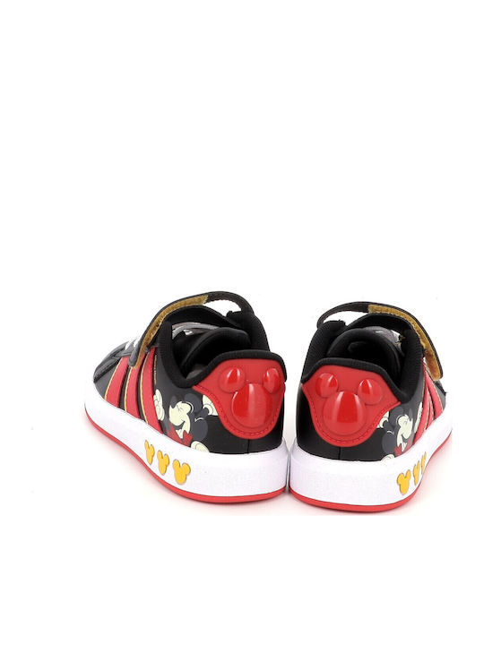 Grand Court Mickey Παιδικά Sneakers Μαύρα