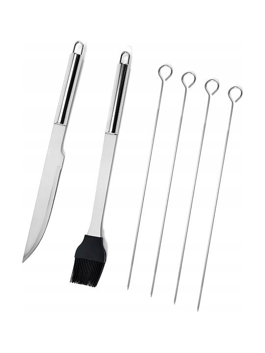 Barbecue Accessories Set Stainless Steel 9 Pieces