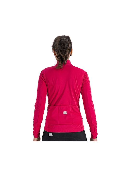 Sportful Jachetă Pentru Femei Impermeabil Jachetă Cortavânt Pentru Ciclism Mânecă Lungă Roz