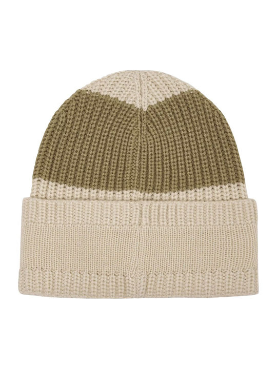 Beanie Unisex Strickmütze in Beigem Farbton