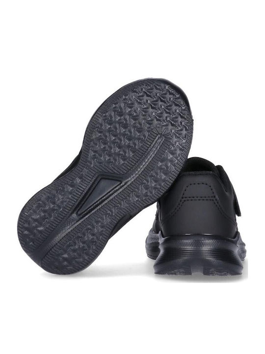 Kids Sneakers with Hoop & Loop Closure Black