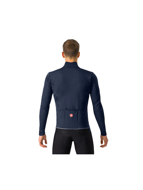 Castelli Tricou De Ciclism Mânecă Lungă Pentru Bărbați Road Albastru