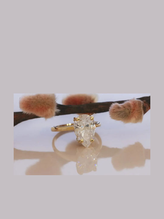 Single Stone Ring From 9K Gold