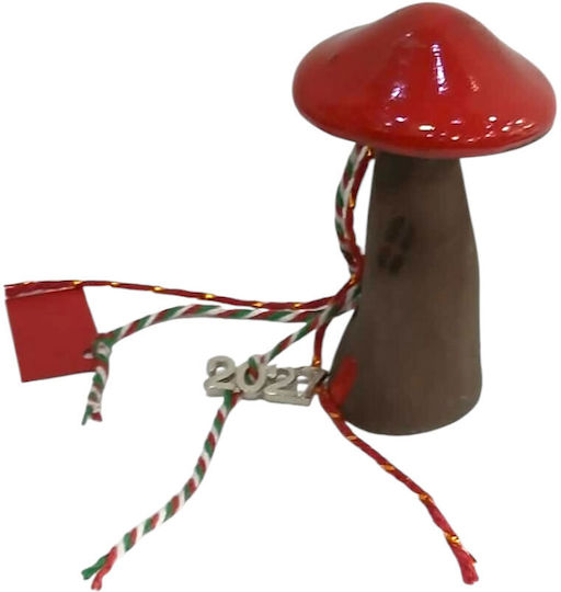 Kalliopi Silver Handmade Tabletop New Year's Lucky Charm with Wishes Black Ceramic 2027 4x10cm