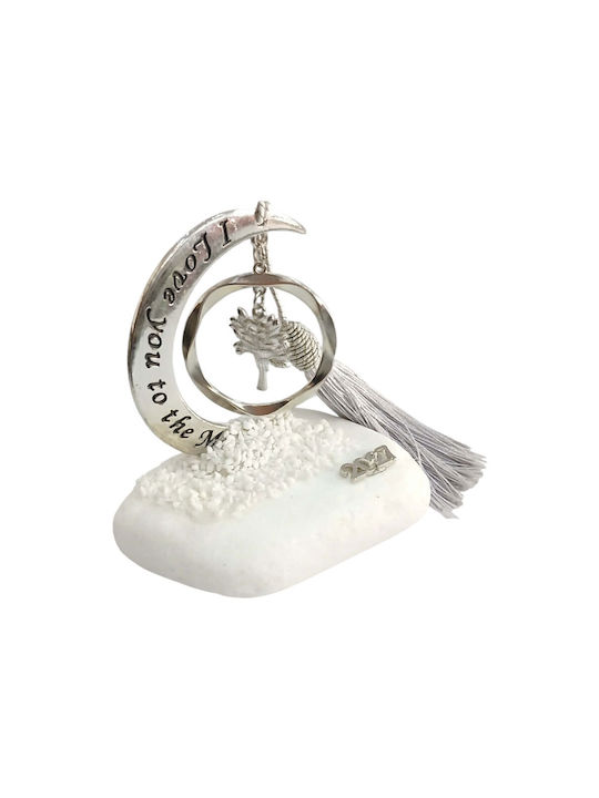 Kalliopi Silver Tischplatte Glücksbringer Bäumchen Silber aus Stein 2027 8x10cm