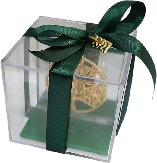 Kalliopi Silver Tabletop New Year's Lucky Charm Pomegranate Gold Made of Plexiglass 2027