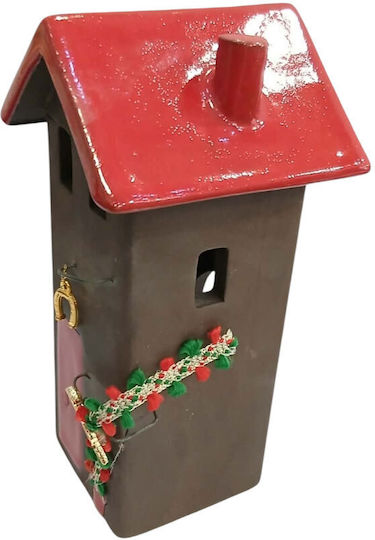Kalliopi Silver Handmade Tabletop New Year's Lucky Charm Home Red Ceramic 2027 5x15cm