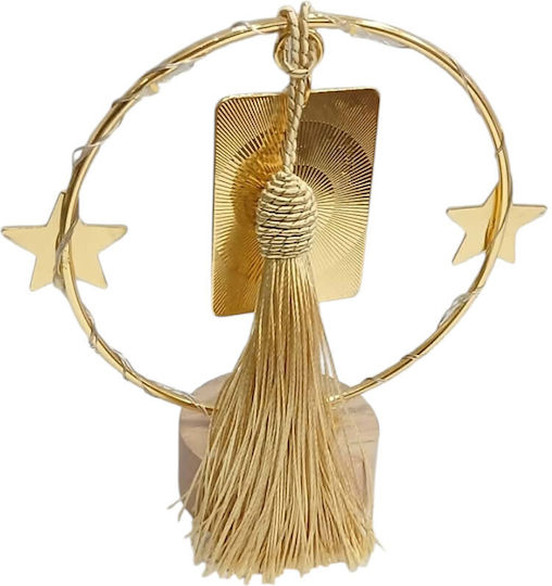 Kalliopi Silver Tabletop New Year's Lucky Charm Home Gold Made of Wood 2027