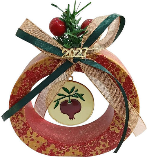 Kalliopi Silver Handgefertigter Hängender Glücksbringer Granatapfel Rot Keramik 2027 11x13cm Kalliopi Silver Handgefertigter Hängender Glücksbringer Granatapfel Rot Keramik 2027 11x13cm