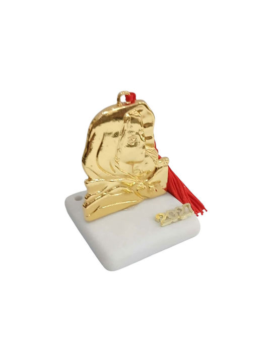 Kalliopi Silver Tischplatte Glücksbringer Gold aus Stein 2027 5x5cm