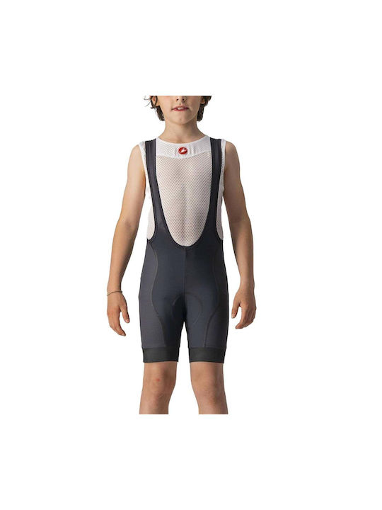 Castelli Pantaloni De Ciclism Pentru Copii Cu Bretele Negri