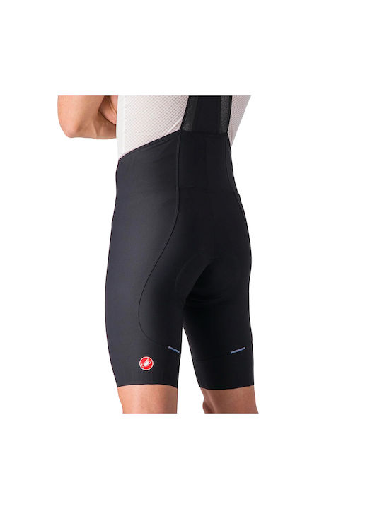 Castelli Pantaloni De Ciclism Pentru Bărbați Cu Bretele Negri