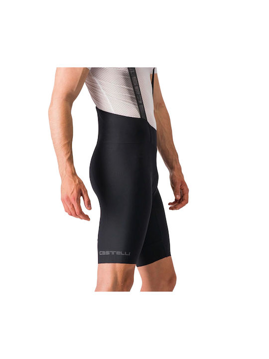 Castelli Pantaloni De Ciclism Pentru Bărbați Cu Bretele Negri