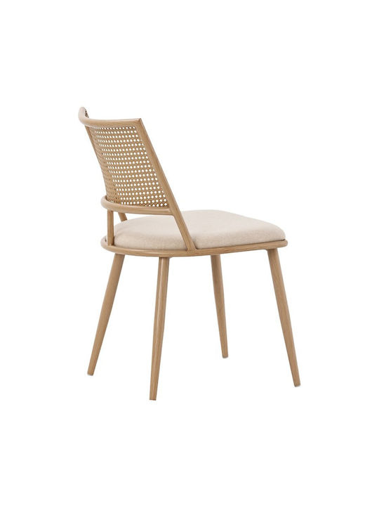 Giulia Ess- und Küchenstühle Metallisch Beige 4 Stück 49x52x80cm