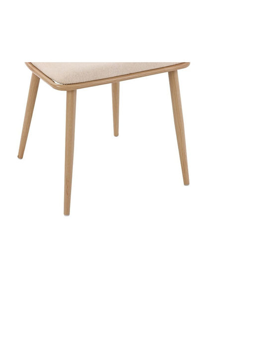 Giulia Ess- und Küchenstühle Metallisch Beige 4 Stück 49x52x80cm