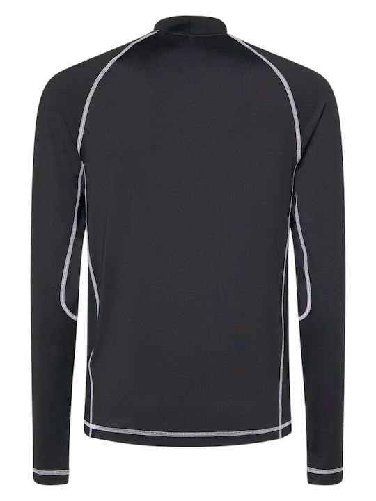 Oakley Tricou de Protecție Solară cu Mâneci Lungi pentru Bărbați Negru