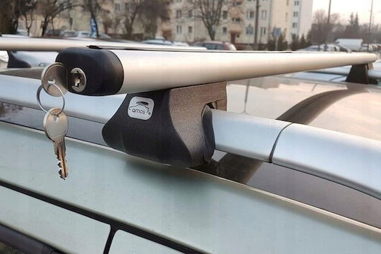 Amos Σχάρα Οροφής Αυτοκινήτου Αλουμινίου για Volkswagen Caddy
