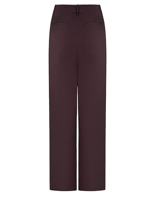 Michael Kors Women's Brown Fabric Palazzo Trousers