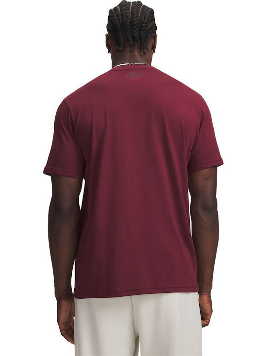 Left Chest Logo T-shirt Μπορντό