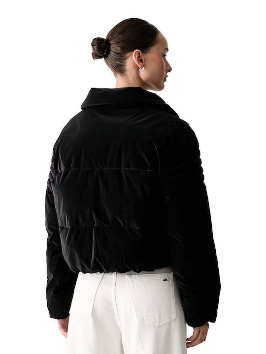 Women's Puffer Jacket for Winter Black