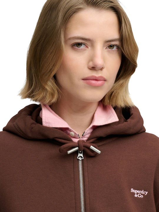 Women's Hooded Sweatshirt Chestnut Brown