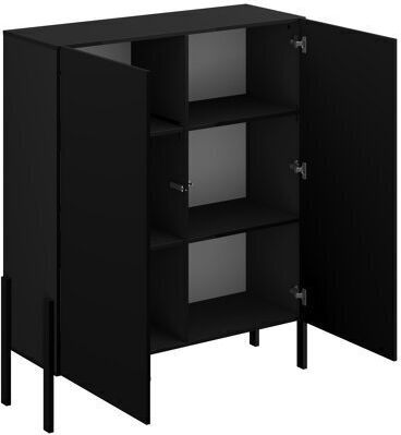 Μπουφές Etsore 103 από Ξύλο & Μέταλλο Μαύρο 114x40x135cm