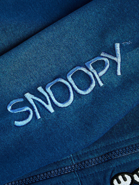 Kinder-Sweatshirt Strickjacke mit Taschen Blau