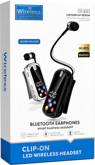 Fineblue S600 In-ear Bluetooth Handsfree Lapel Headset Black