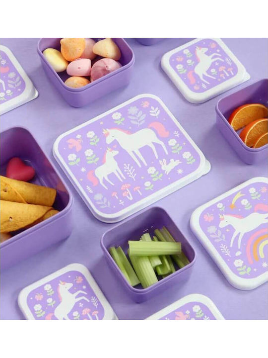A Little Lovely Company Unicorn Dreams School Set 16lt