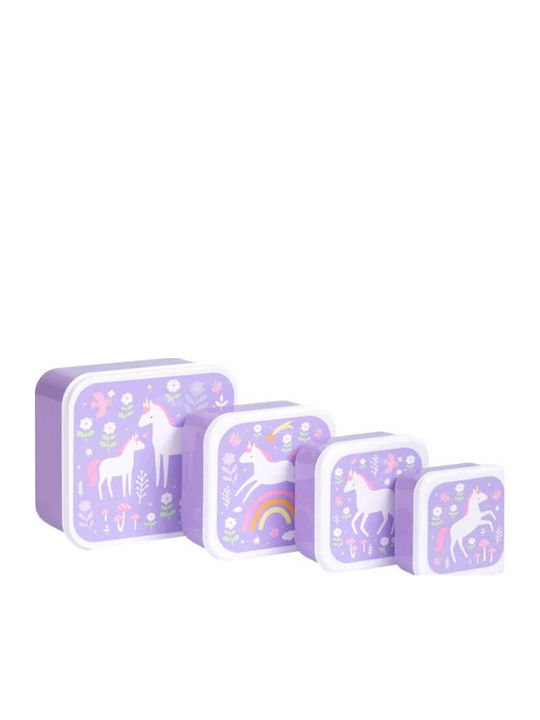 A Little Lovely Company Unicorn Dreams School Set 16lt