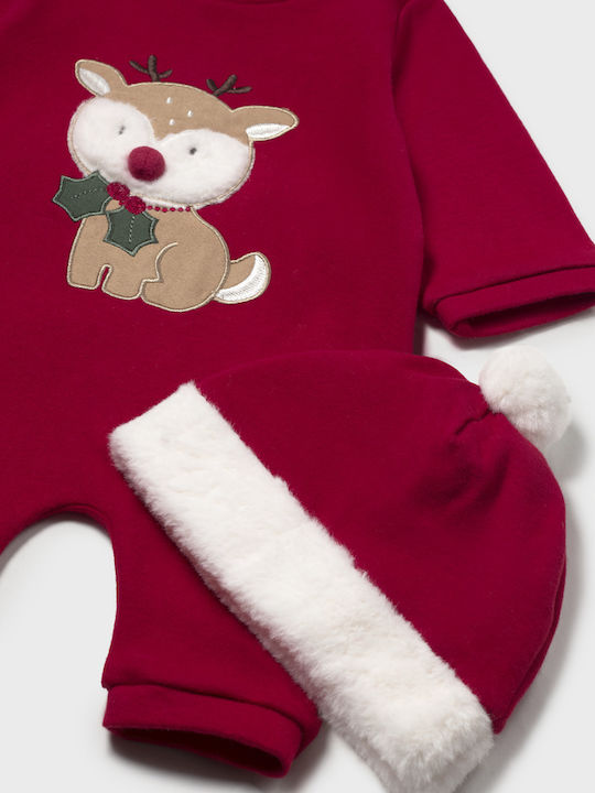 Mayoral Kids Winter Cotton Red Pyjamas