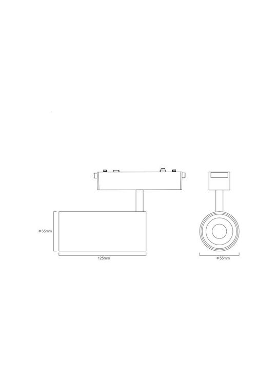 Sun Light LED Warm to Cool White Spot in White Colour 48V White