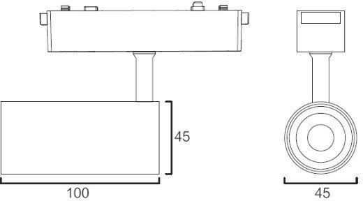 Sun Light LED Ρυθμιζόμενο Λευκό Σποτ σε Λευκό Χρώμα