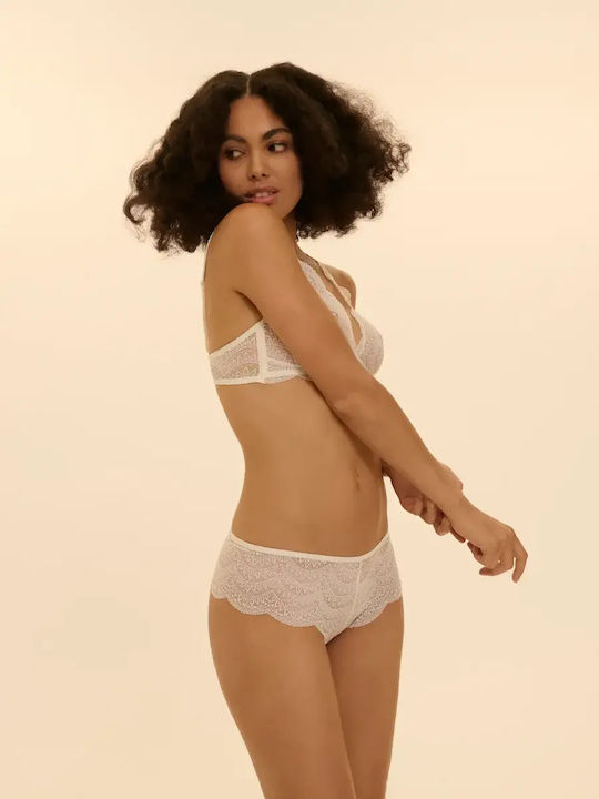 Women's Briefs with Ivory Lace