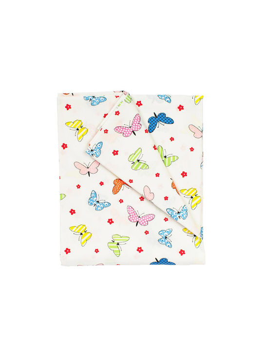 Dimcol Duvet Crib Cotton Butterfly Multicolour 120x160cm