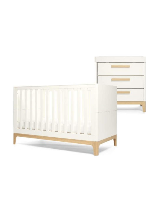 Mamas & Papas Caprio Σετ Βρεφικού Δωματίου με Κρεβάτι & Συρταριέρα Λευκό / Μπεζ