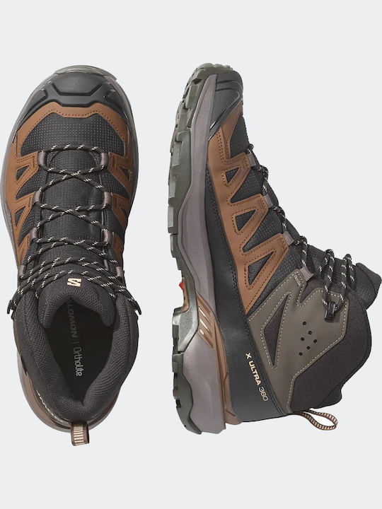 Salomon X Ultra 360 Mid Männer Wanderschuhe Wasserdicht mit Gore-Tex-Membran Mehrfarbig