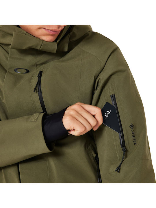 Oakley FOA406100-7CE Jachetă Gore-Tex Pentru Bărbați Pentru Ski & Snowboard Verde